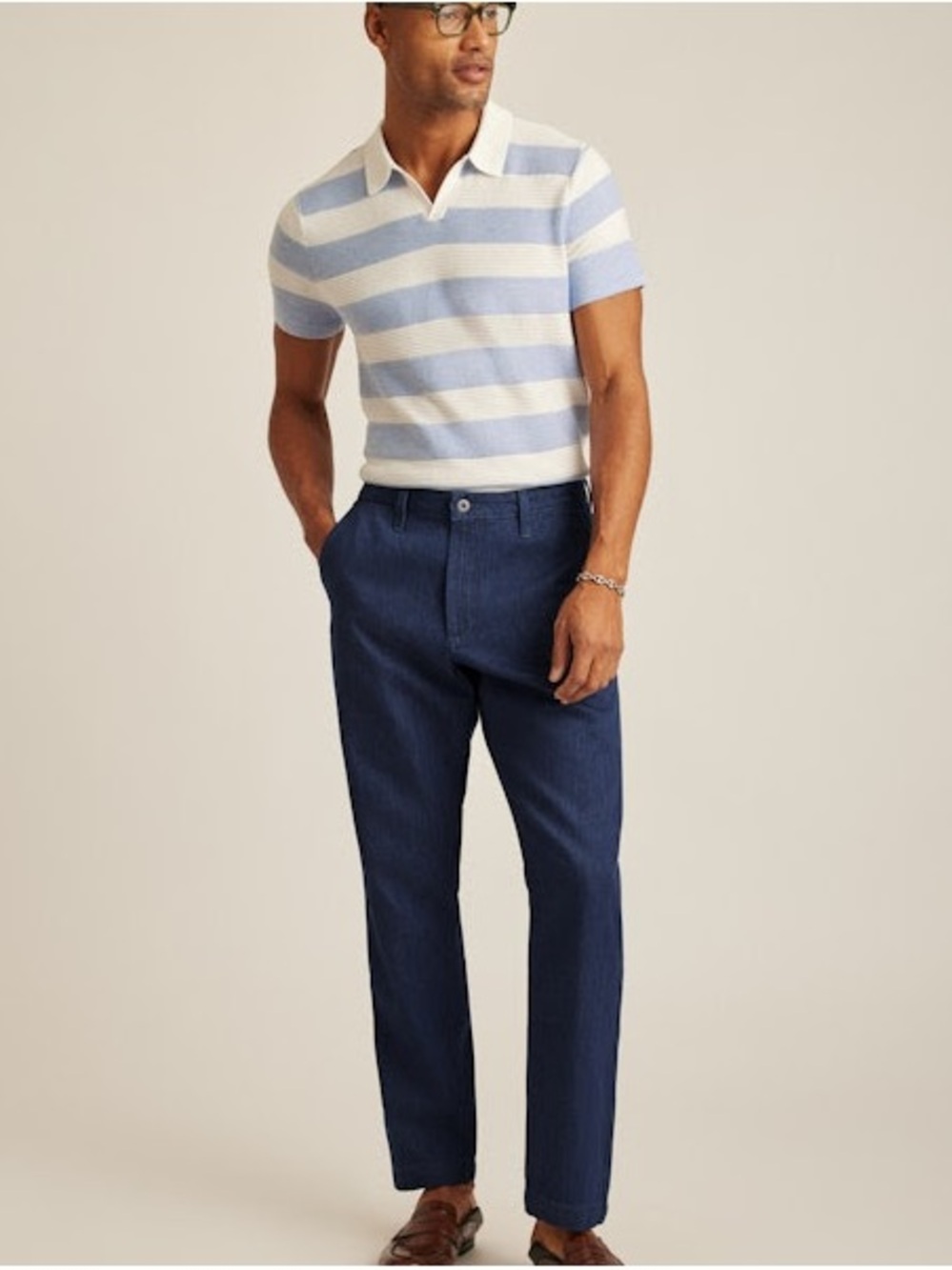 Bonobos Dark Blue Straight-Leg Jeans